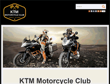 Tablet Screenshot of ktmmotorcycleclub.com